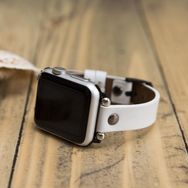 Bouletta ST F3 38-40-41 mm Beyaz Apple Watch Uyumlu Deri Kordon