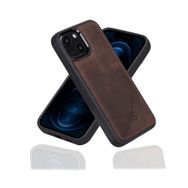 Bouletta TN03 Kahve Apple İphone 13 Uyumlu Deri Arka Kapak