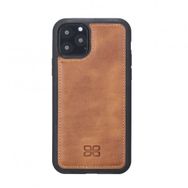 Bouletta TN11 Taba Apple iPhone 11 Pro Uyumlu Deri Arka Kapak