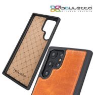 Bouletta TN11 Taba Samsung Galaxy S22 Ultra Uyumlu Deri Arka Kapak