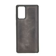 Bouletta TN18EF Gri Samsung Galaxy Note 20 Uyumlu Deri Arka Kapak