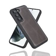 Bouletta TN18EF Gri Samsung Galaxy S22 Plus Uyumlu Deri Arka Kapak