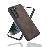 Bouletta TN3 Kahve Samsung Galaxy S22 Plus Uyumlu Deri Arka Kapak