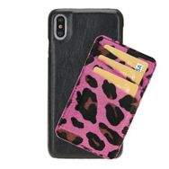 Bouletta UJDE RST1-LEO39 Apple iPhone XS Max Uyumlu Kartlıklı Deri Arka Kapak
