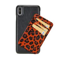 Bouletta UJDE RST1-LEO41 Apple İphone XS Max Uyumlu Kartlıklı Deri Arka Kapak
