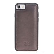 Bouletta V23 Füme Apple iPhone 7-8-SE Uyumlu Deri Arka Kapak