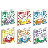 Boya ve Eğlen Seti - 6 Kitap Takım - Parıltı Yayınları
