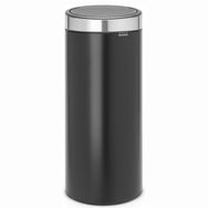 Brabantia 115448 Touch Bın New Krom Çerçeveli Mat Siyah 30 lt Çöp Kutusu