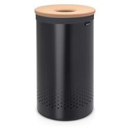 Brabantia 120022 60 lt Siyah Mantar Kapak Çamaşır Sepeti