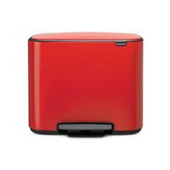 Brabantia 121401 Pedallı Bo Kırmızı 36 lt Çöp Kutusu