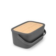 Brabantia 128264 Nic Dark Grey Ekmek Saklama Kutusu