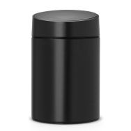 Brabantia Plastik Kapaklı Siyah 5 lt Çöp Kutusu