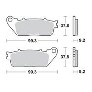 Braking Yarı Metalik Honda Cb 1000 R Arka Fren Balatası