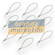 Branda Marketim Metal Kancalı 10 Adet Çadır Branda Gergi Lastiği