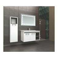 Brat Krizantem 100 CM Boy Dolaplı Banyo Dolabı