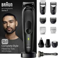 Braun Series 7 MGK7460 12in1 Siyah Şekillendirme Seti