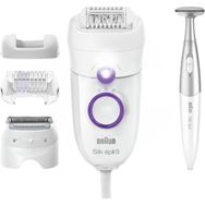 Braun Silk-Epil 5 Beyaz 5825 Bikini Trimmer 3'ü 1 Arada Kablolu Kuru Kullanım Epilatör