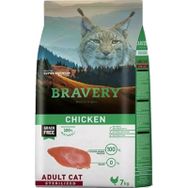 Bravery Tavuklu Tahılsız Kısırlaştırılmış Yetişkin 7 kg Kedi Maması