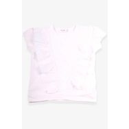 Breeze Ekru 1.5-5 Yaş Güpürlü Kız Çocuk T-shirt
