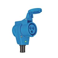 Brennenstuhl 3 Kutuplu 230V 16A 1x CEE 230V 16A CEE Mavi Açılı Karavan Dönüştürücü