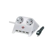 Brennenstuhl 4X USB 2.0 2.100 MAH 2'li Beyaz Masa Üstü Priz