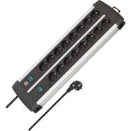Brennenstuhl Premium Alu-line Serisi 8 + 8 16 Soketli 3 m Uzatma Prizi