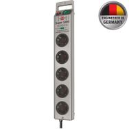 Brennenstuhl Super Solid Serisi 5 Soketli 2.5 m 13.500 mAh Gümüş Akım Korumalı Priz