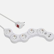 Brennenstuhl Vario Power 1.4 mt 5+2'li Usb Uzatma Kablosu