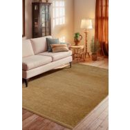 BrillaHome Leona LN0102 100x200 cm Gold Kaymaz Taban Şönil Dokuma Halı