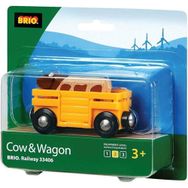 Brio ABR33406 İnek ve Vagon 33406 Oyuncak Araba