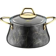 Brioni Marble 28 cm Sıyah Derin Tencere