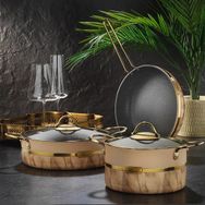 Brioni Selection 22 cm Granit Derin Krem Tencere