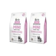 Brit Care 2x2 kg Mini Tahılsız Yorkshire Somon ve Tuna Balıklı Küçük Irk Köpek Maması