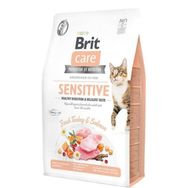 Brit Care Sensitive 2 kg Tahılsız Hindili ve Somonlu Yetişkin Kedi Maması
