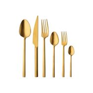 Brondoff 24 Parça Mat Gold Titanyum Çatal Kaşık Takımı