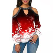 Brong Straplez Kar Tanesi Uzun Kollu Bisiklet Yaka Kadın Sweatshirt