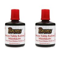 Brons 3x100 cc Kırmızı Tahta Kalemi Mürekkebi