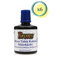 Brons 6x100 cc Mavi Tahta Kalemi Mürekkebi