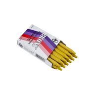 Brons BR-253 12'li Yuvarlak Yağlı Sarı Tebeşir