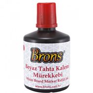Brons BR-355 100 cc Kırmızı 6'lı Beyaz Tahta Kalem Mürekkebi