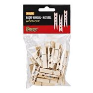 Brons BR-906 Küçük Natural Ahşap Mandal