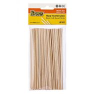 Brons BR-916XC Naturel 100'lü 2x145 mm Ahşap Yuvarlak İnce Çubuk