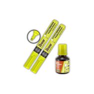 Brons Sarı 2 Adet Doldurulabilir Fosforlu Kalem ve 30 ml 1 Adet Mürekkep