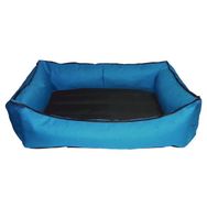 Bronza No-5 90x100x15 cm Mavi - Lacivert Su Geçirmez Kedi-Köpek Yatağı