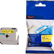 Brother M-K631BZ 12 mm Siyah Sarı Lamine Etiket