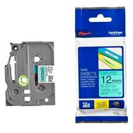 Brother P-Touch 12TZE731 Yeşil-Siyah 12 mm Etiket