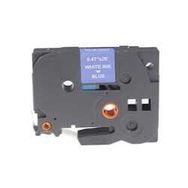 Brother P-Touch TZE-535 Mavi Üzerine Beyaz 12 mm 8 mt Muadil Etiket