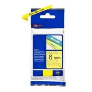 Brother P-Touch TZE-611 Sarı Üzerine Siyah 6 mm 8 mt Muadil Etiket