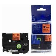 Brother P-Touch TZE-B61 Fosforlu Turuncu Üzerine Siyah 36 mm 8 mt Muadil Etiket