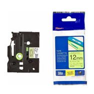 Brother P-Touch TZE-C31 Fosforlu Sarı Üzerine Siyah 12 mm 8 mt Muadil Etiket